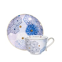 T2 Generous Cup And Saucer - Moroccan Tealeidoscope Lilac