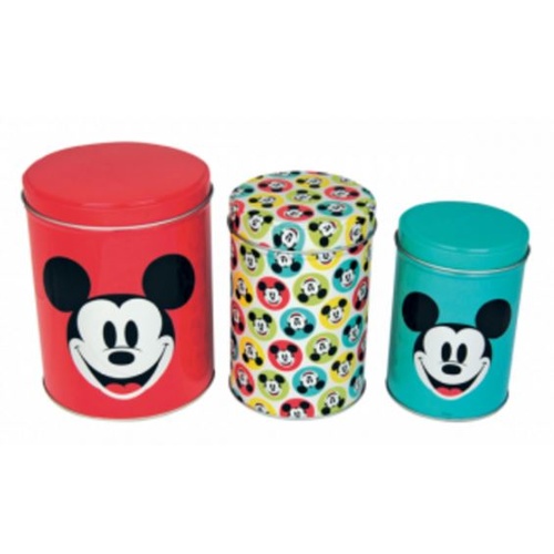Disney Kitchen Mickey Mouse Canisters Set Of 3 HBCAN301