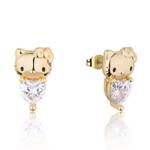 Couture Kingdom - Sanrio - Hello Kitty April Birthstone Stud Earrings Gold