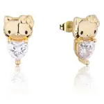 Couture Kingdom - Sanrio - Hello Kitty April Birthstone Stud Earrings Gold