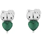 Couture Kingdom - Sanrio - Hello Kitty May Birthstone Stud Earrings Silver