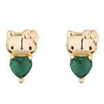 Couture Kingdom - Sanrio - Hello Kitty May Birthstone Stud Earrings Gold