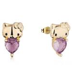 Couture Kingdom - Sanrio - Hello Kitty June Birthstone Stud Earrings Gold