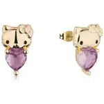 Couture Kingdom - Sanrio - Hello Kitty June Birthstone Stud Earrings Gold