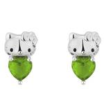 Couture Kingdom - Sanrio - Hello Kitty August Birthstone Stud Earrings Silver