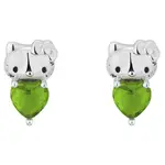 Couture Kingdom - Sanrio - Hello Kitty August Birthstone Stud Earrings Silver