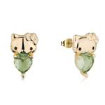Couture Kingdom - Sanrio - Hello Kitty August Birthstone Stud Earrings Gold