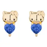 Couture Kingdom - Sanrio - Hello Kitty September Birthstone Stud Earrings Gold