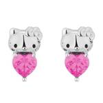 Couture Kingdom - Sanrio - Hello Kitty October Birthstone Stud Earrings Silver