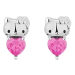 Couture Kingdom - Sanrio - Hello Kitty October Birthstone Stud Earrings Silver