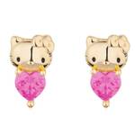 Couture Kingdom - Sanrio - Hello Kitty October Birthstone Stud Earrings Gold