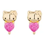 Couture Kingdom - Sanrio - Hello Kitty October Birthstone Stud Earrings Gold