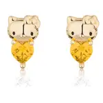 Couture Kingdom - Sanrio - Hello Kitty November Birthstone Stud Earrings Gold