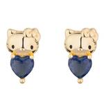 Couture Kingdom - Sanrio - Hello Kitty December Birthstone Stud Earrings Gold