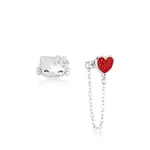 Couture Kingdom - Sanrio - Hello Kitty Mix-Match Crystal Stud Earrings Silver