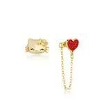 Couture Kingdom - Sanrio - Hello Kitty Mix-Match Crystal Stud Earrings Yellow Gold