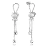 Couture Kingdom - Sanrio - Hello Kitty Drop Earrings Silver