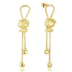 Couture Kingdom - Sanrio - Hello Kitty Drop Earrings Yellow Gold