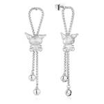 Couture Kingdom - Sanrio - Kuromi Drop Earrings Silver