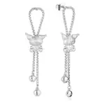 Couture Kingdom - Sanrio - Kuromi Drop Earrings Silver