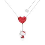 Couture Kingdom - Sanrio - Hello Kitty Crystal Heart Necklace Silver