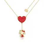 Couture Kingdom - Sanrio - Hello Kitty Crystal Heart Necklace Gold
