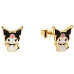 Couture Kingdom - Sanrio - Kuromi Stud Earrings Gold