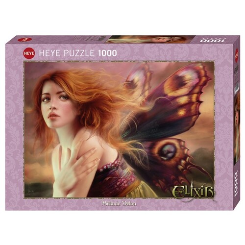 Heye Puzzle 1000pc - Elixir By Melanie Delon - Butterfly Wings