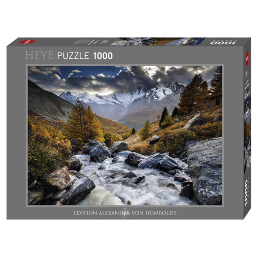 Heye Puzzle 1000pc - Alexander von Humboldt - Mountain Stream
