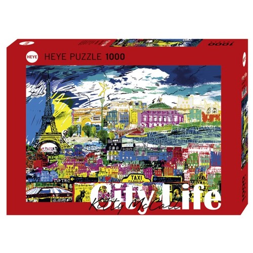 Heye Puzzle 1000pc - City Life - I love Paris!