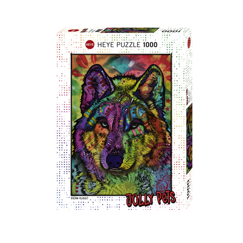 Heye Puzzle 1000pc - Jolly Pets by Dean Russo - Wolfs Soul