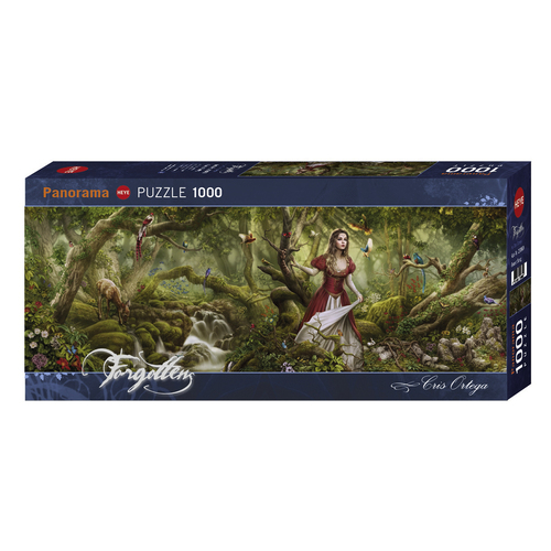 Heye Puzzle 1000pc Panorama - Forgotten by Chris Ortega - Forest Song