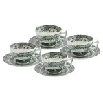 Spode Heritage Green Italian - Teacup & Saucer (Set of 4)