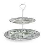 Spode Heritage Green Italian - 2-Tier Cake Stand