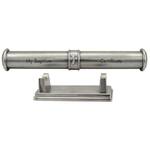 Russell Collection - Pewter Finish My Baptism Certificate Holder with Stand