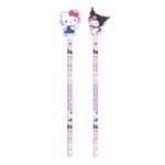 Hello Kitty and Friends Sweets - Hello Kitty & Kuromi Pencil & Eraser Topper (Set of 2)