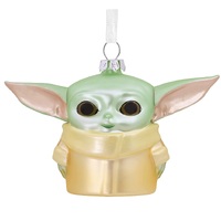 Hallmark Blown Glass Hanging Ornament - Star Wars The Mandalorian Grogu