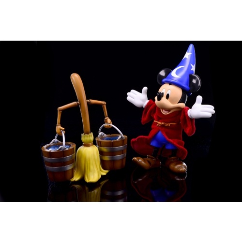Herocross Hybrid Metal Figure #009 Sorcerer Mickey & The Magic Broom