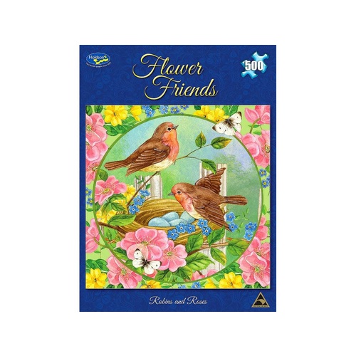 Holdson Flower Friends  Robins & Roses Puzzle 500 Pieces