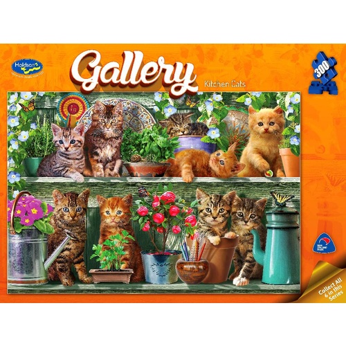Holdson Gallery Kitchen Cats Puzzle 300 Pieces