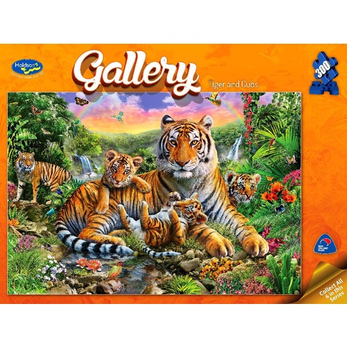 Holdson Gallery Tiger & Cubs Puzzle 300 Pieces
