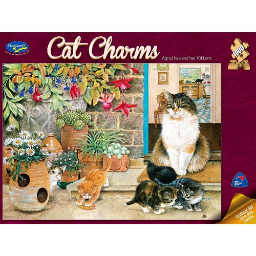 Holdson Cat Charms Agnethea And Her Kittens Puzzle 1000 Pieces