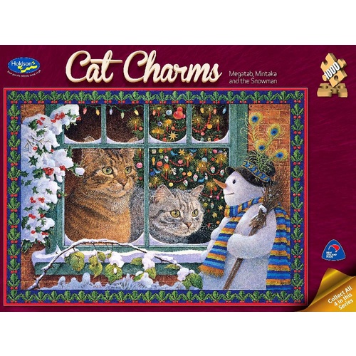 Holdson Cat Charms Megatab, Mintaka and the Snowman Puzzle 1000 Pieces