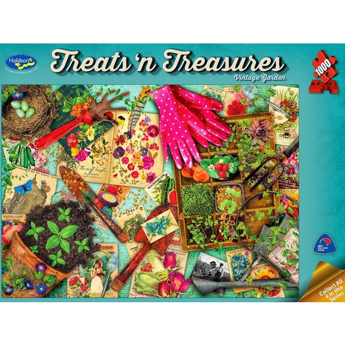 Holdson Treats n' Treasures Vintage Garden Puzzle 1000 Pieces