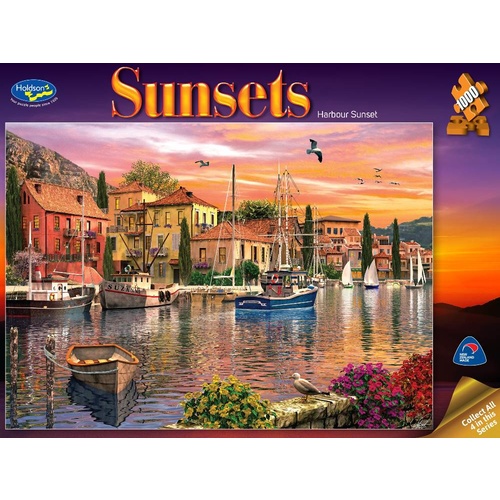 Holdson Sunsets Harbour Sunset Puzzle 1000 Pieces