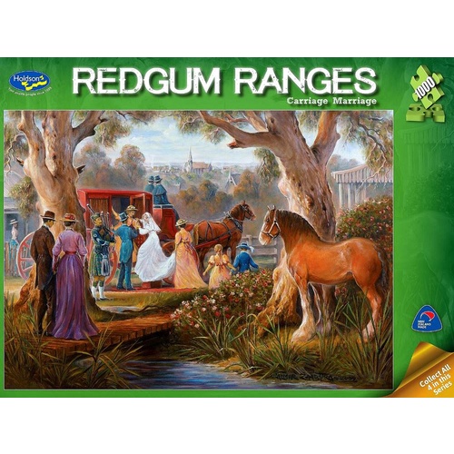 Holdson Redgum Ranges Carriage Marriage Puzzle 1000 Pieces