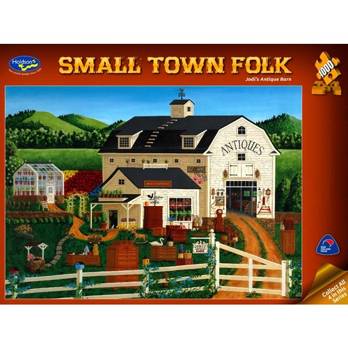 Holdson Small Town Folk Jodi's Antique Barn Puzzle 1000 Pieces