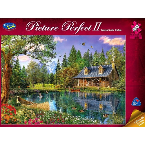 Holdson Picture Perfect II Crystal Lake Cabin Puzzle 1000 Pieces