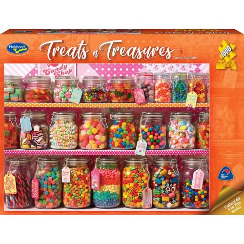 Holdson Puzzle 1000pc - Treats & Treasures Series 2 - Candy Counter