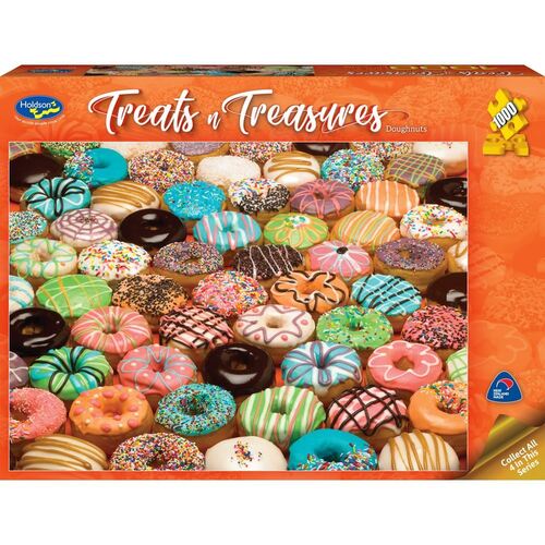 Holdson Puzzle 1000pc - Treats & Treasures Series 2 - Doughnuts